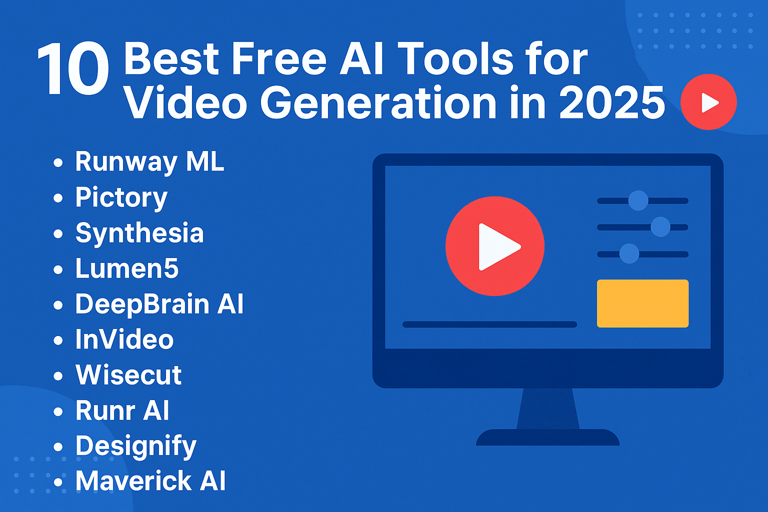 10 Best Free AI Tools for Video Generation in 2025
